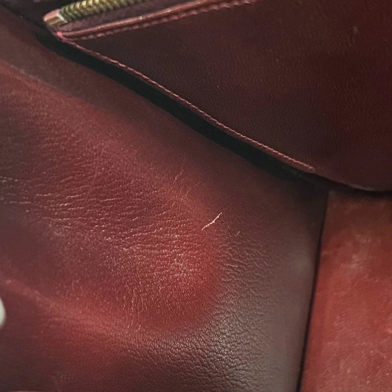 Hermès Kelly 32 Sellier Burgundy Box Leather Gold Hardware