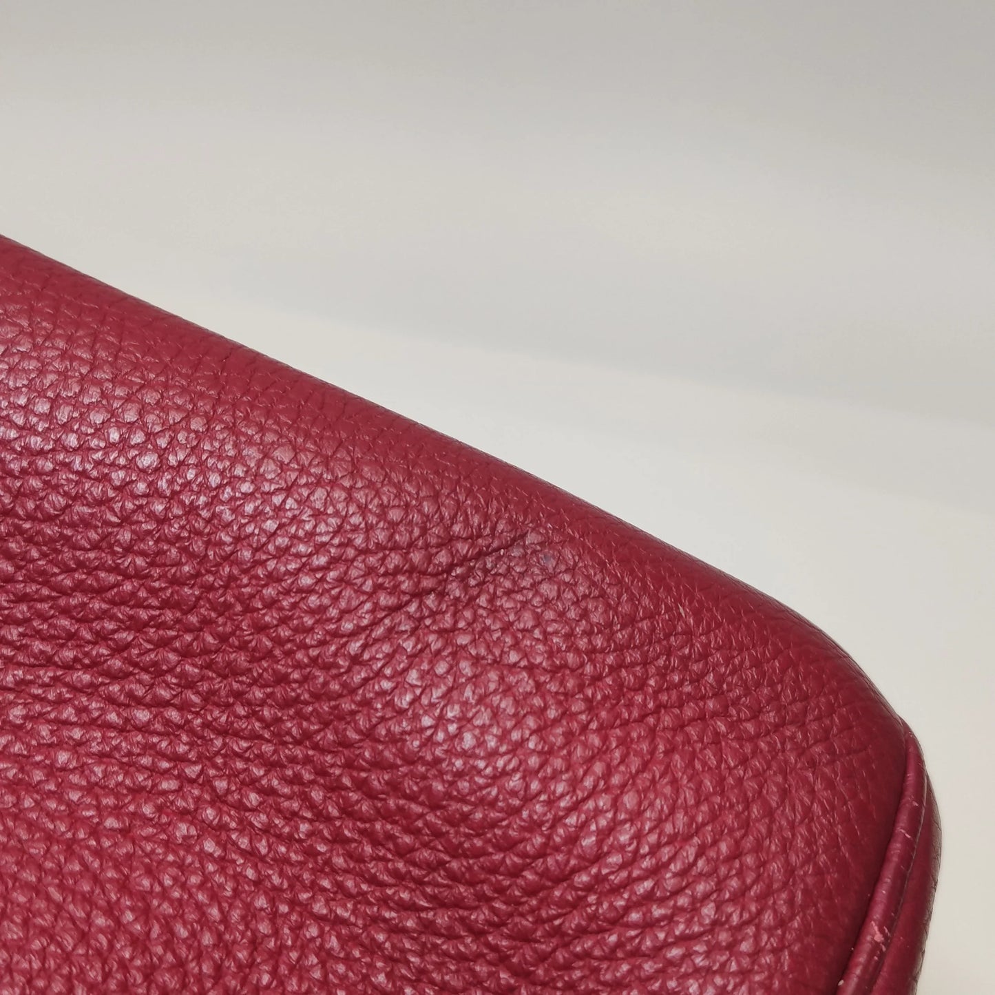Hermès Birkin 35 Couro Togo B5 Rubis com Ferragens Paládio
