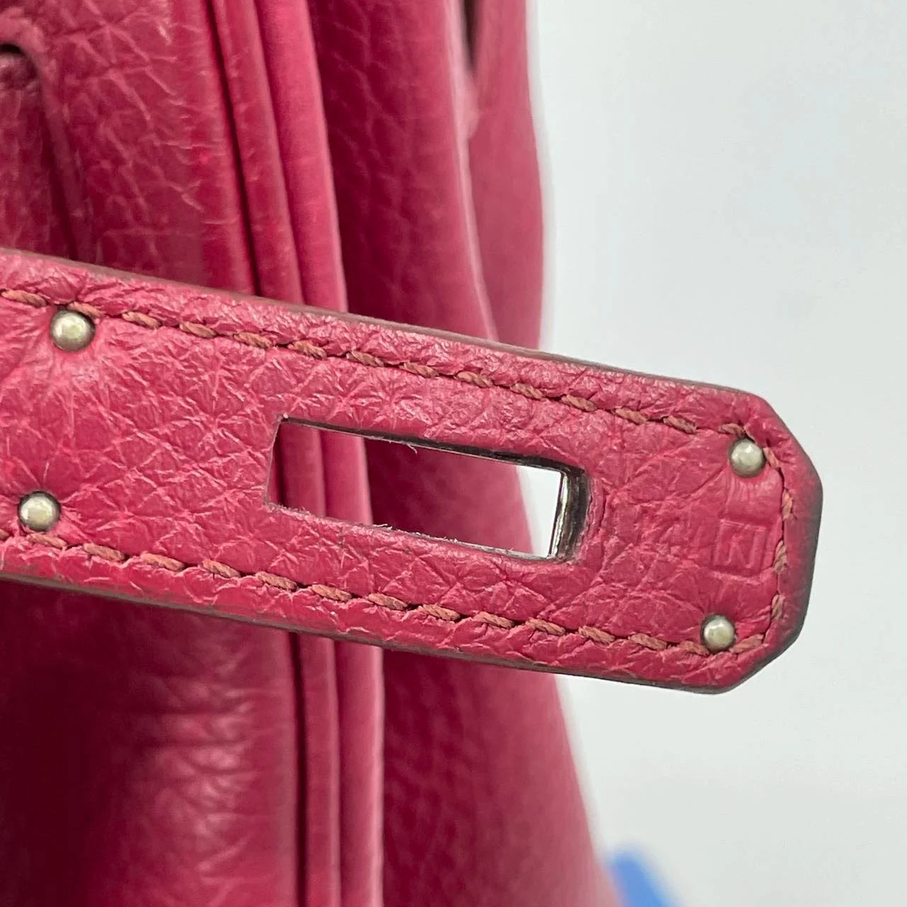 Hermès Birkin 35 Couro Togo B5 Rubis com Ferragens Paládio