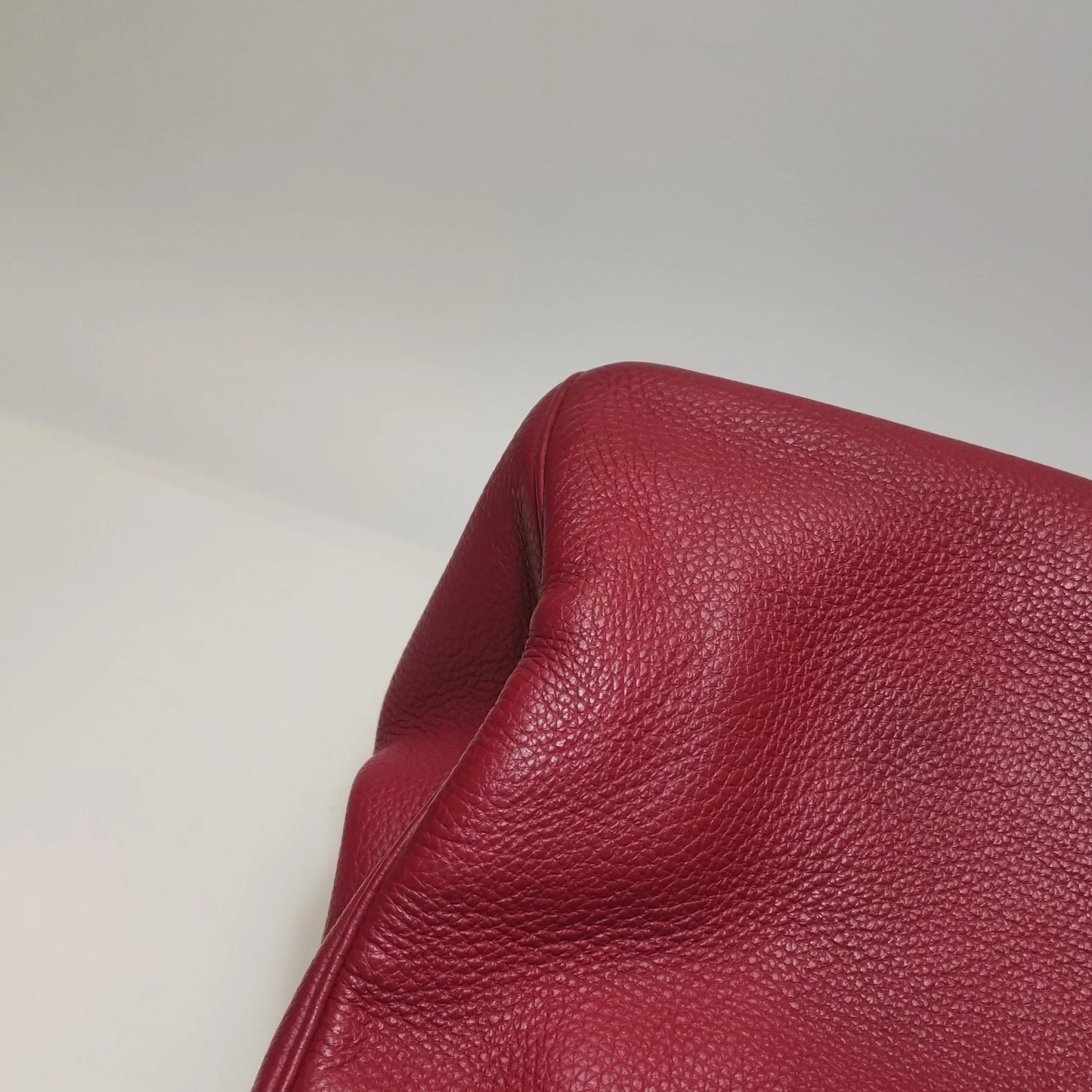 Hermès Birkin 35 Couro Togo B5 Rubis com Ferragens Paládio