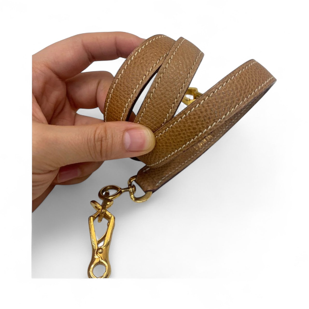 Hermès Kelly 32 Sellier Vintage Gold Epsom Leather Gold Hardware With Strap