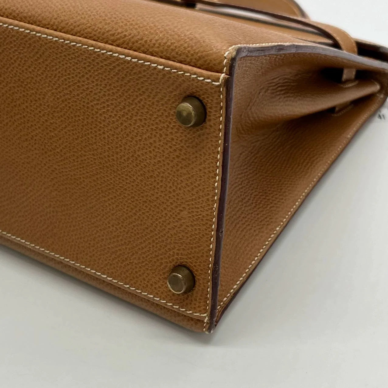 Hermès Kelly 32 Sellier Vintage Gold Epsom Leather Gold Hardware With Strap