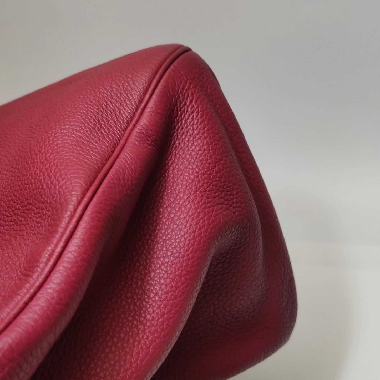 Hermès Birkin 35 Couro Togo B5 Rubis com Ferragens Paládio