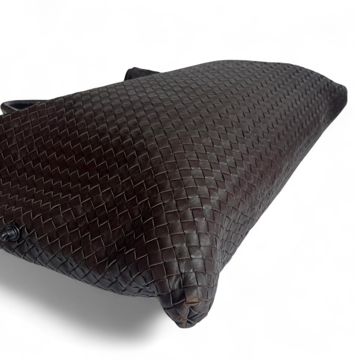 Bottega Veneta Maxi Convertible Tote Dark Chocolate Brown