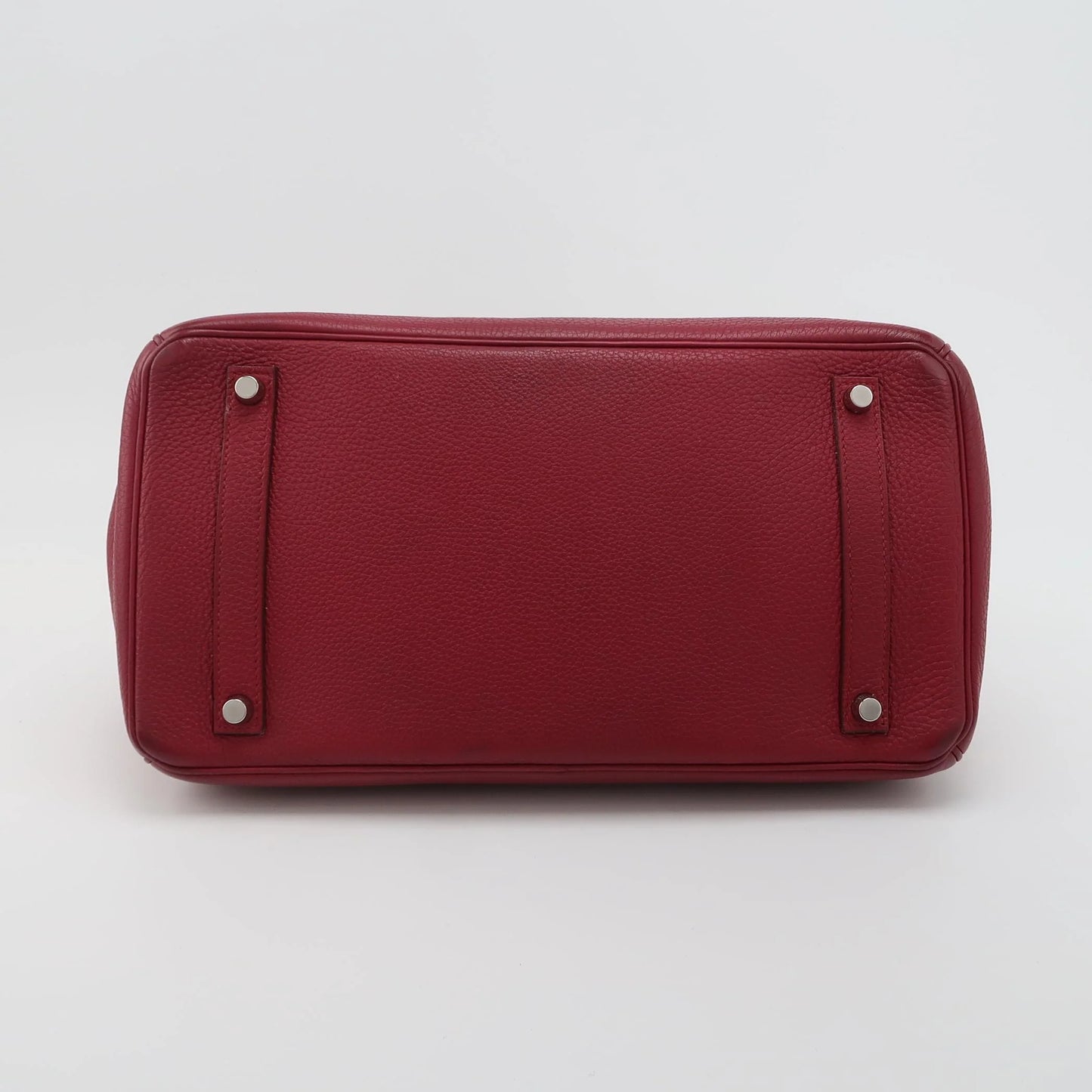 Hermès Birkin 35 Couro Togo B5 Rubis com Ferragens Paládio