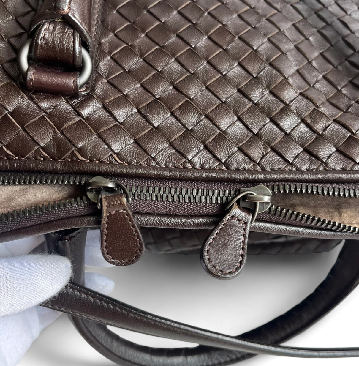 Bottega Veneta Maxi Convertible Tote Dark Chocolate Brown