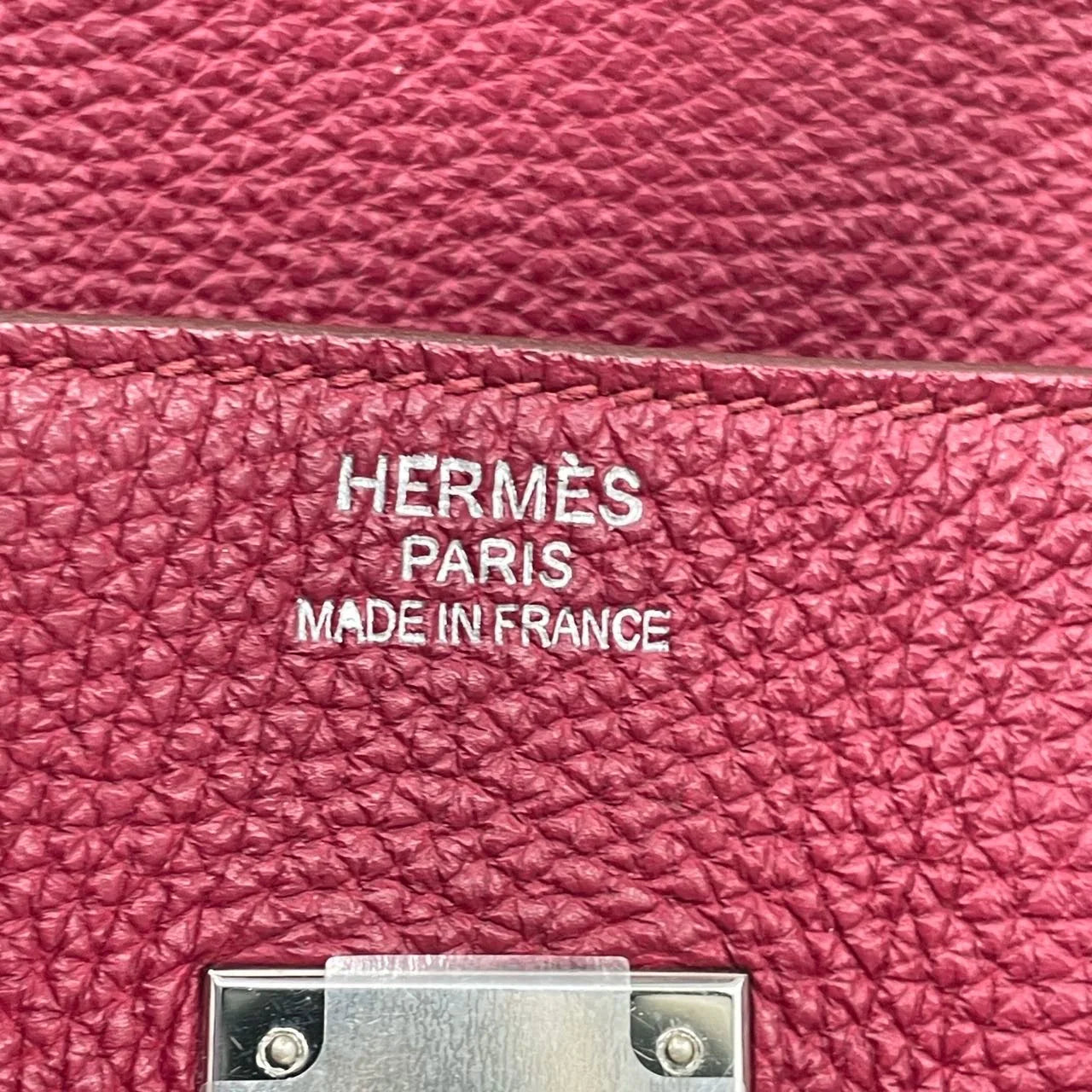 Hermès Birkin 35 Couro Togo B5 Rubis com Ferragens Paládio
