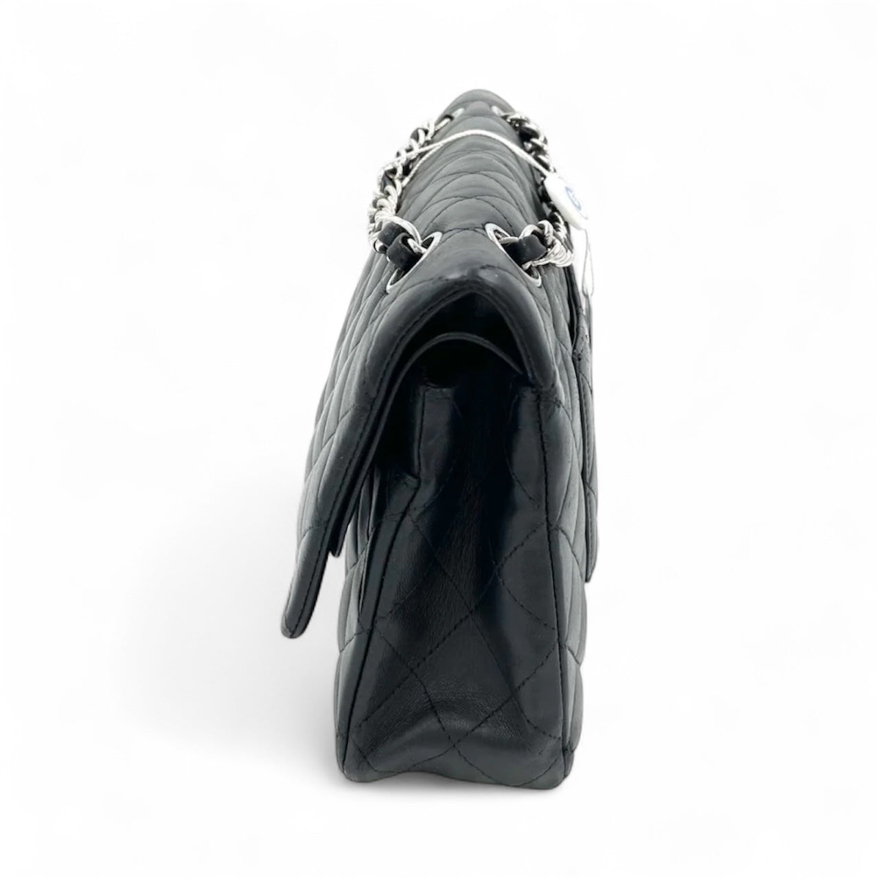 Bolsa Chanel Classic Flap Média – Couro de Cordeiro Preto