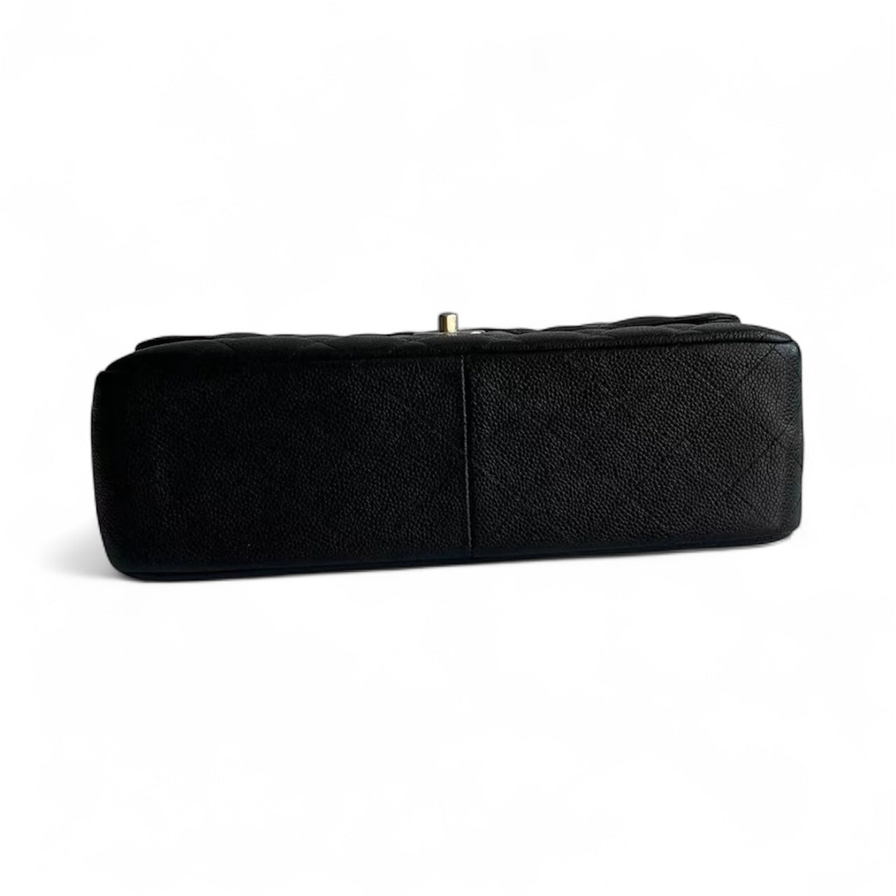 Bolsa Chanel Classic Flap Jumbo – Couro Caviar Preto