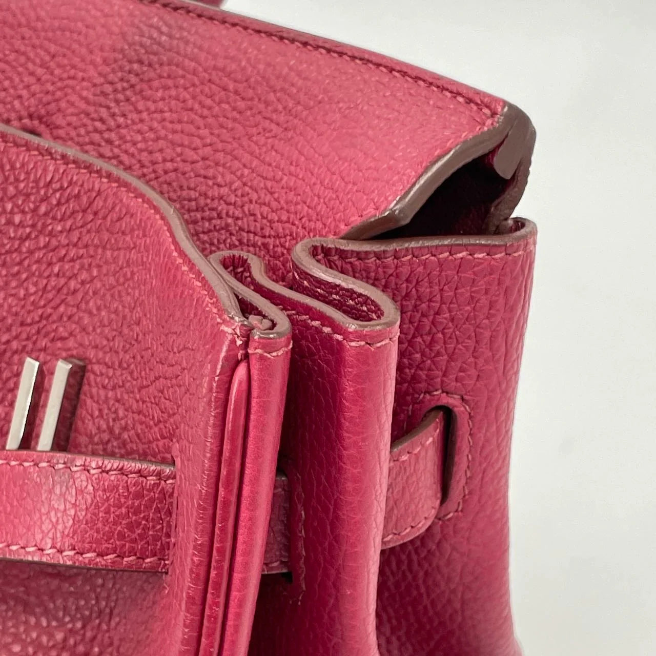 Hermès Birkin 35 Couro Togo B5 Rubis com Ferragens Paládio