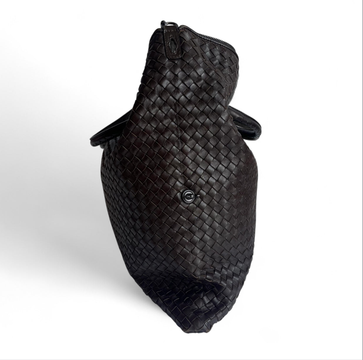 Bottega Veneta Maxi Convertible Tote Dark Chocolate Brown