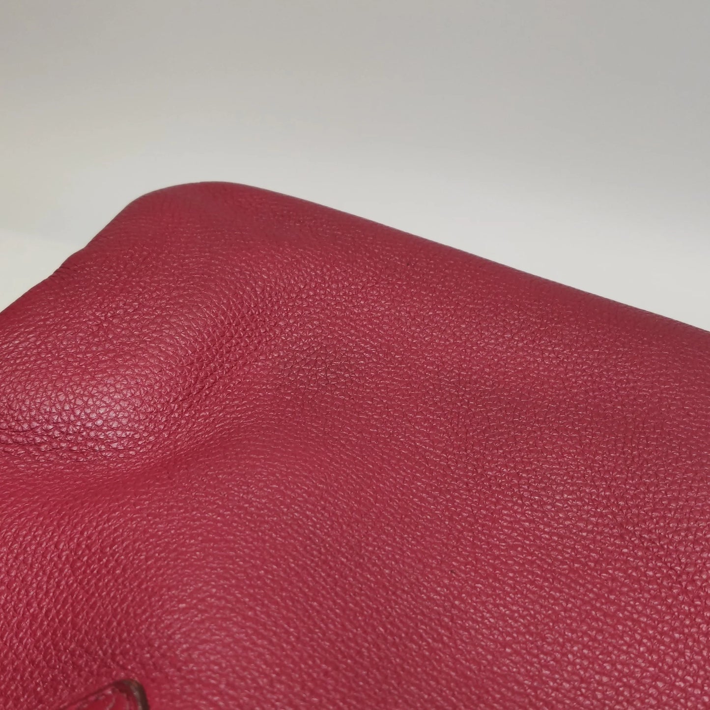 Hermès Birkin 35 Couro Togo B5 Rubis com Ferragens Paládio