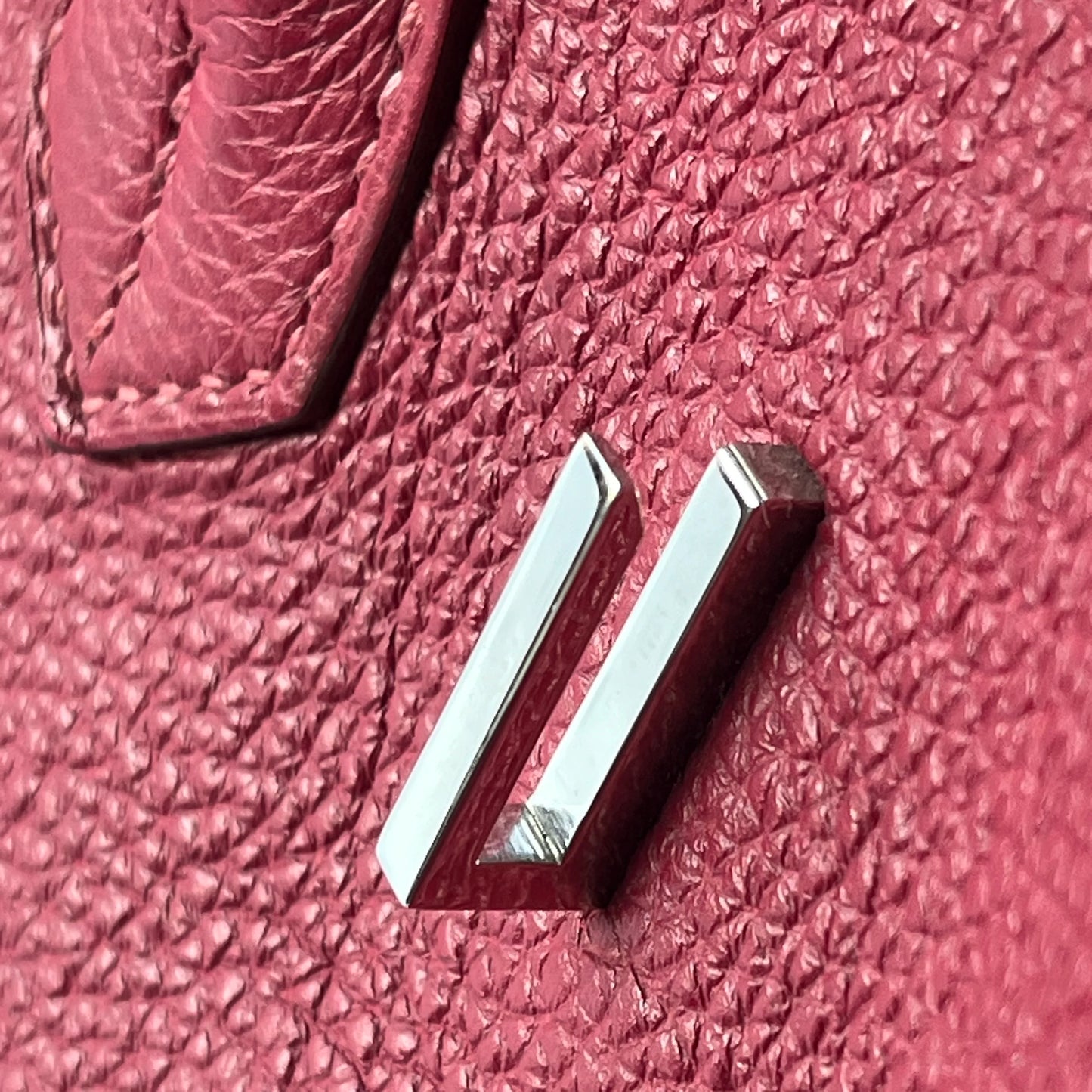 Hermès Birkin 35 Couro Togo B5 Rubis com Ferragens Paládio