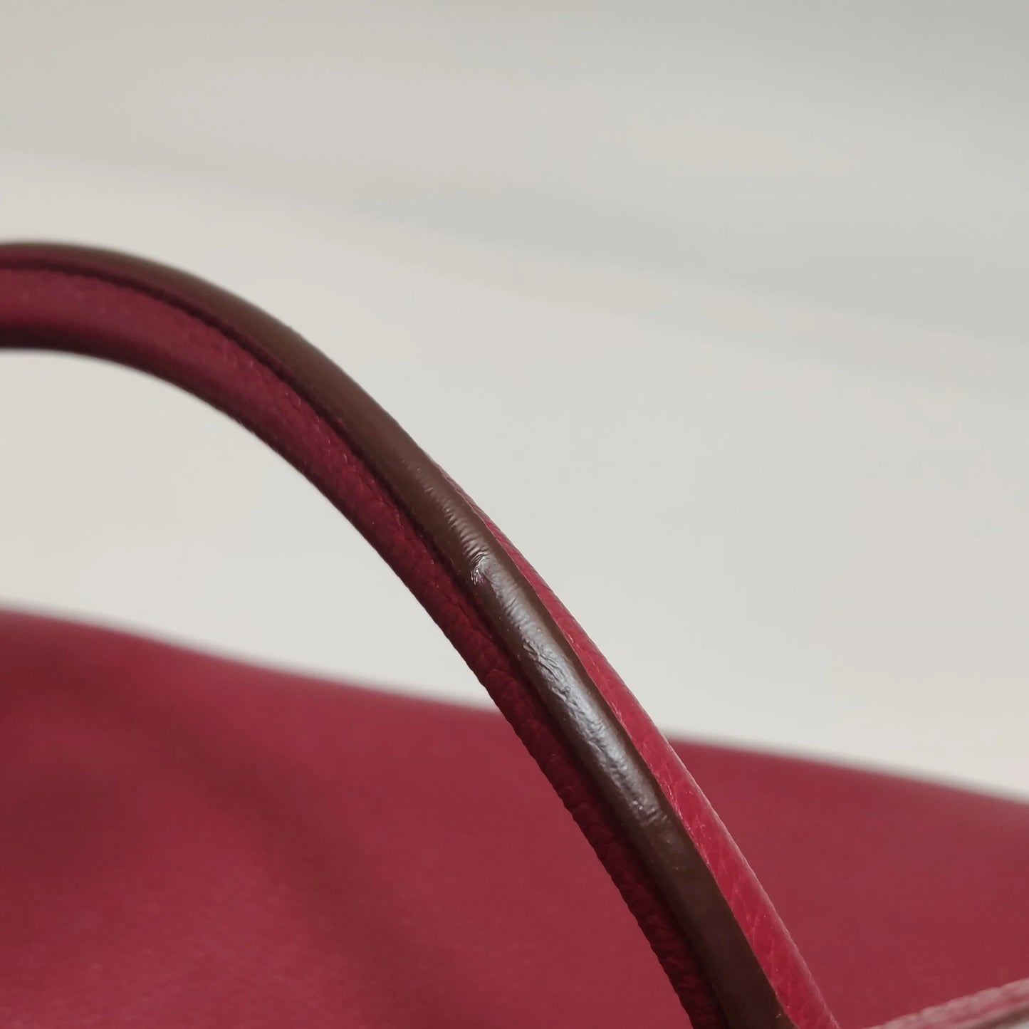 Hermès Birkin 35 Couro Togo B5 Rubis com Ferragens Paládio