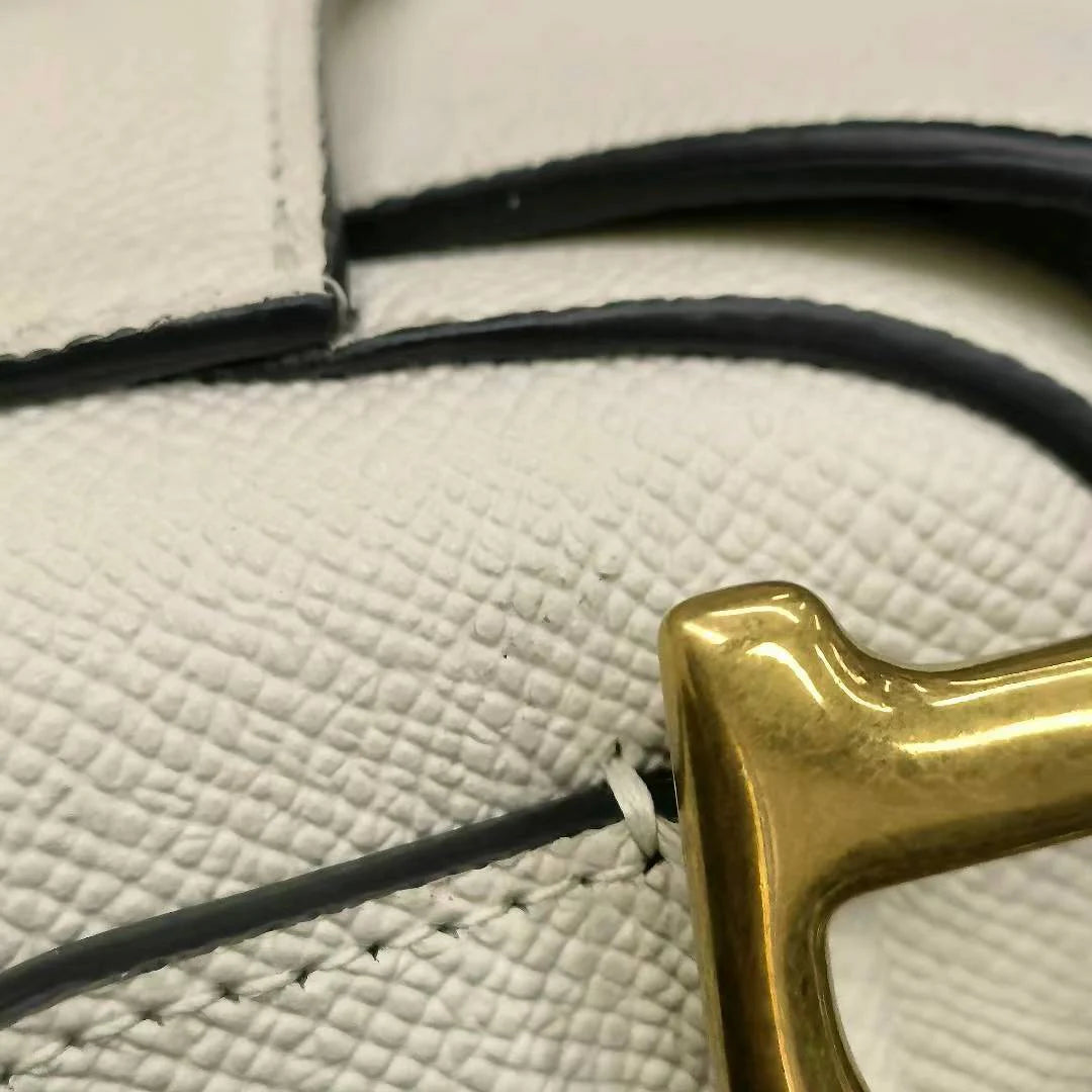 Bolsa Dior Saddle Média – Couro Branco