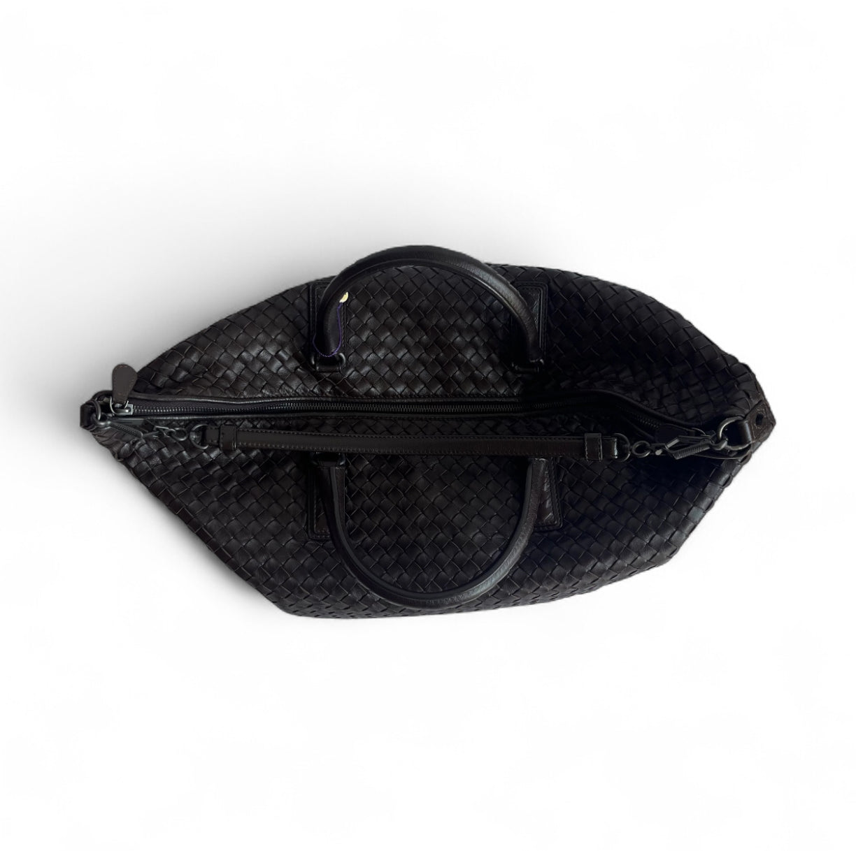 Bottega Veneta Maxi Convertible Tote Dark Chocolate Brown
