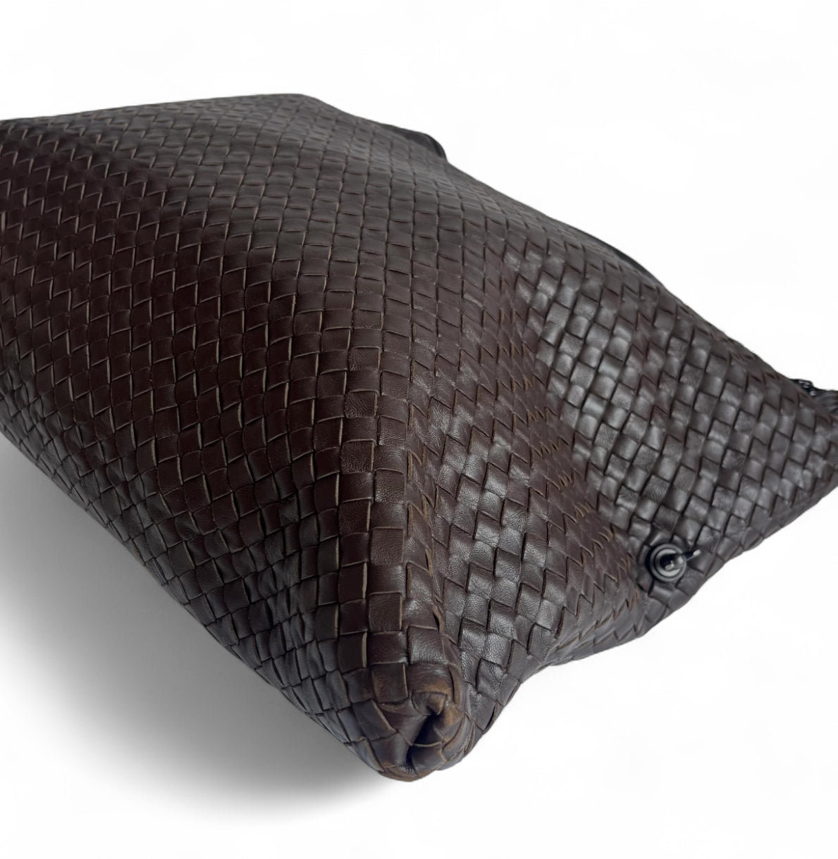 Bottega Veneta Maxi Convertible Tote Dark Chocolate Brown