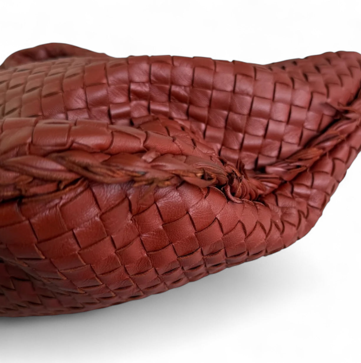 Bolsa Bottega Veneta Veneta Hobo Large-Couro Lambskin Burgundy