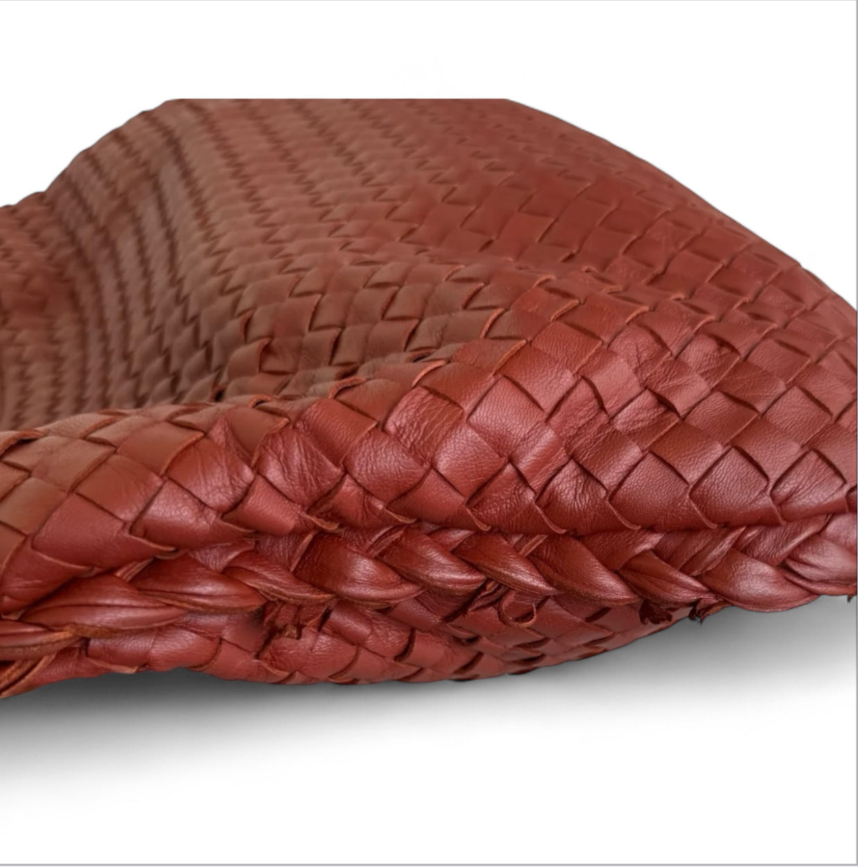 Bolsa Bottega Veneta Veneta Hobo Large-Couro Lambskin Burgundy