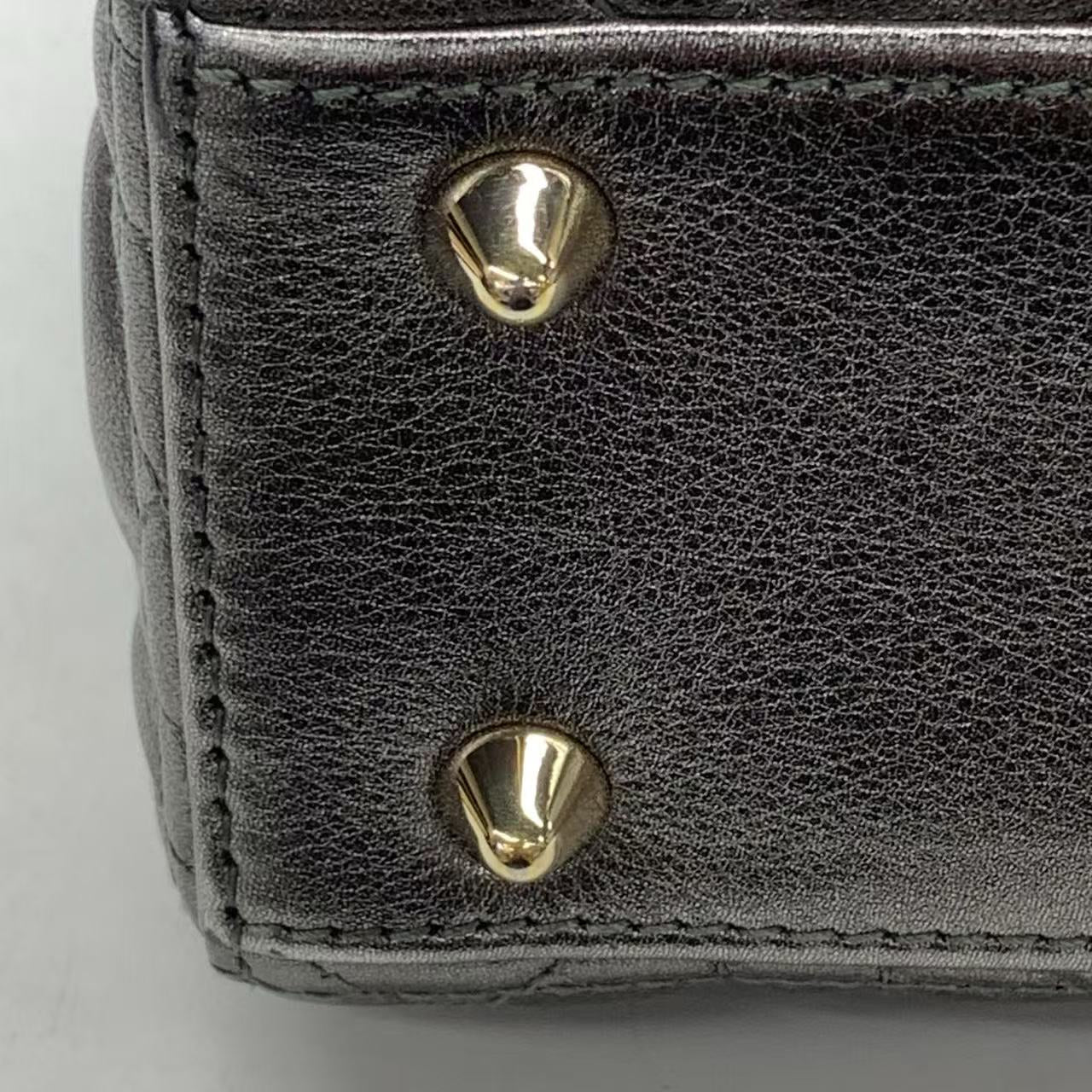 Lady Dior Small ABCDior – Cinza Metálico (2019)