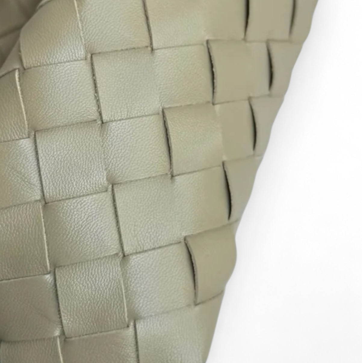 Bottega Veneta Hop Hobo Pequena em Couro Intrecciato Verde Travertine