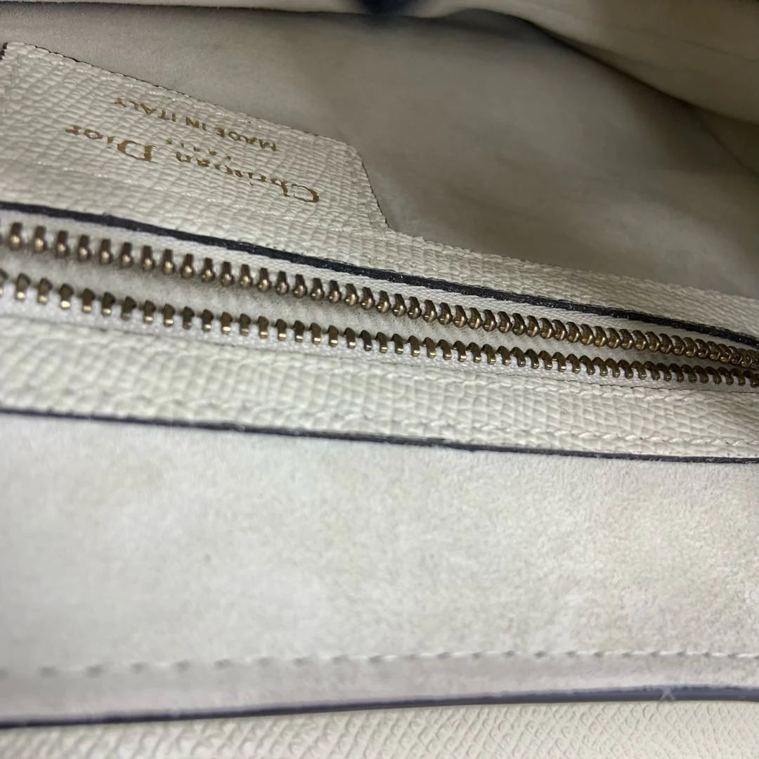 Bolsa Dior Saddle Média – Couro Branco