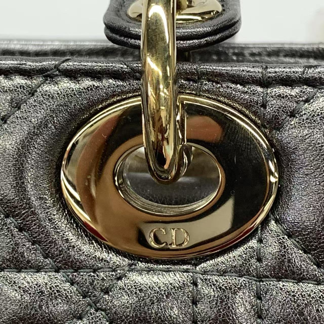 Lady Dior Small ABCDior – Cinza Metálico (2019)