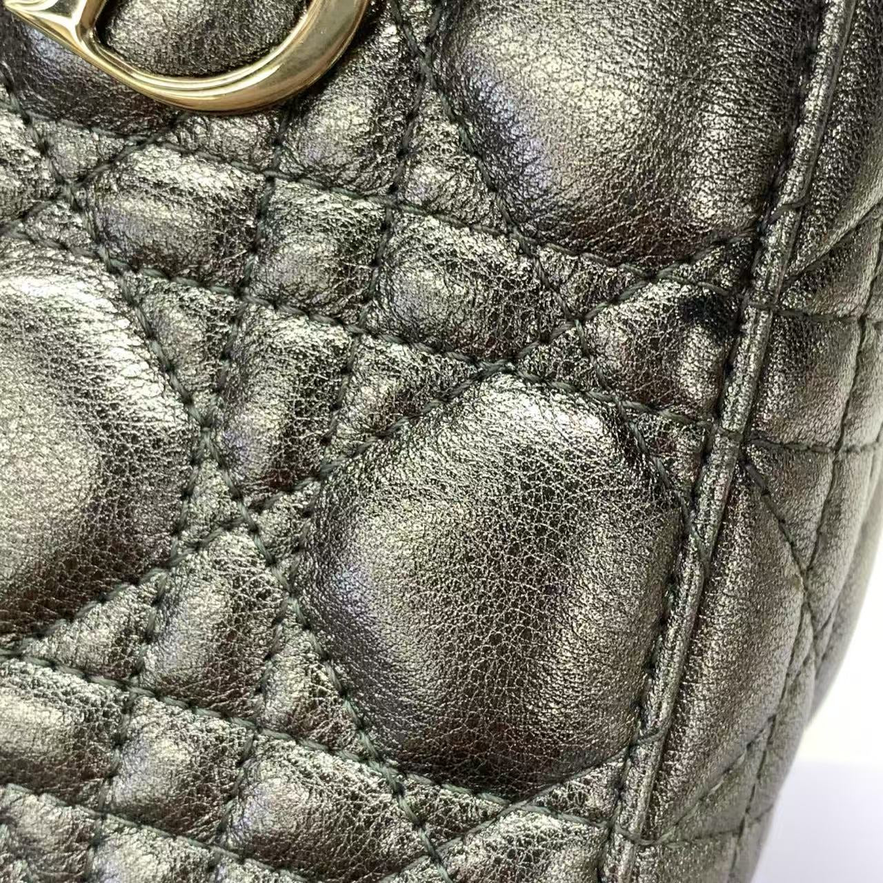 Lady Dior Small ABCDior – Cinza Metálico (2019)