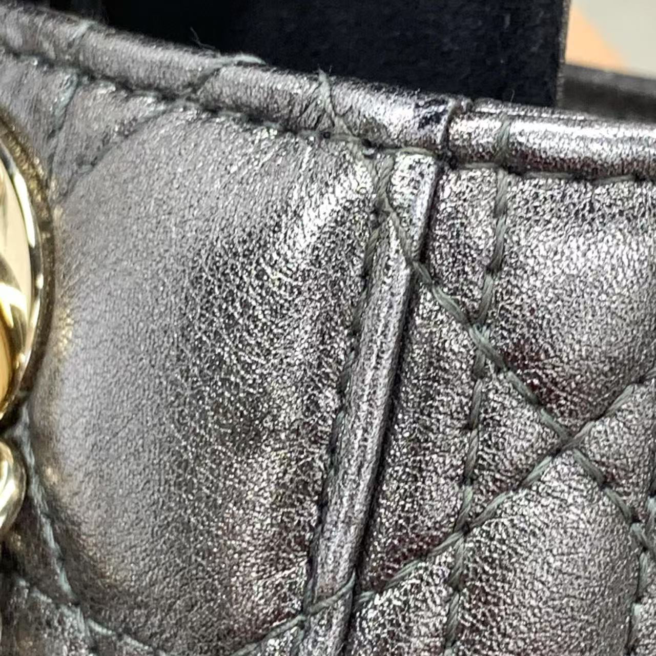 Lady Dior Small ABCDior – Cinza Metálico (2019)