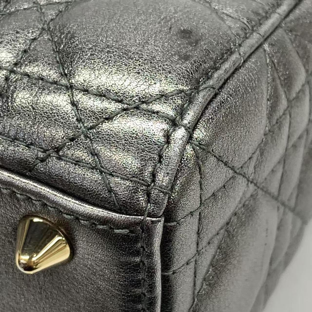 Lady Dior Small ABCDior – Cinza Metálico (2019)