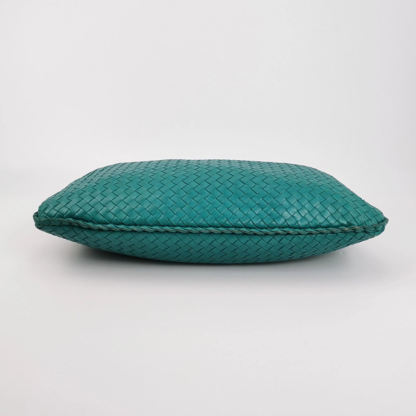 Bottega Veneta Veneta Hobo Grande Verde Teal – Couro de Cordeiro