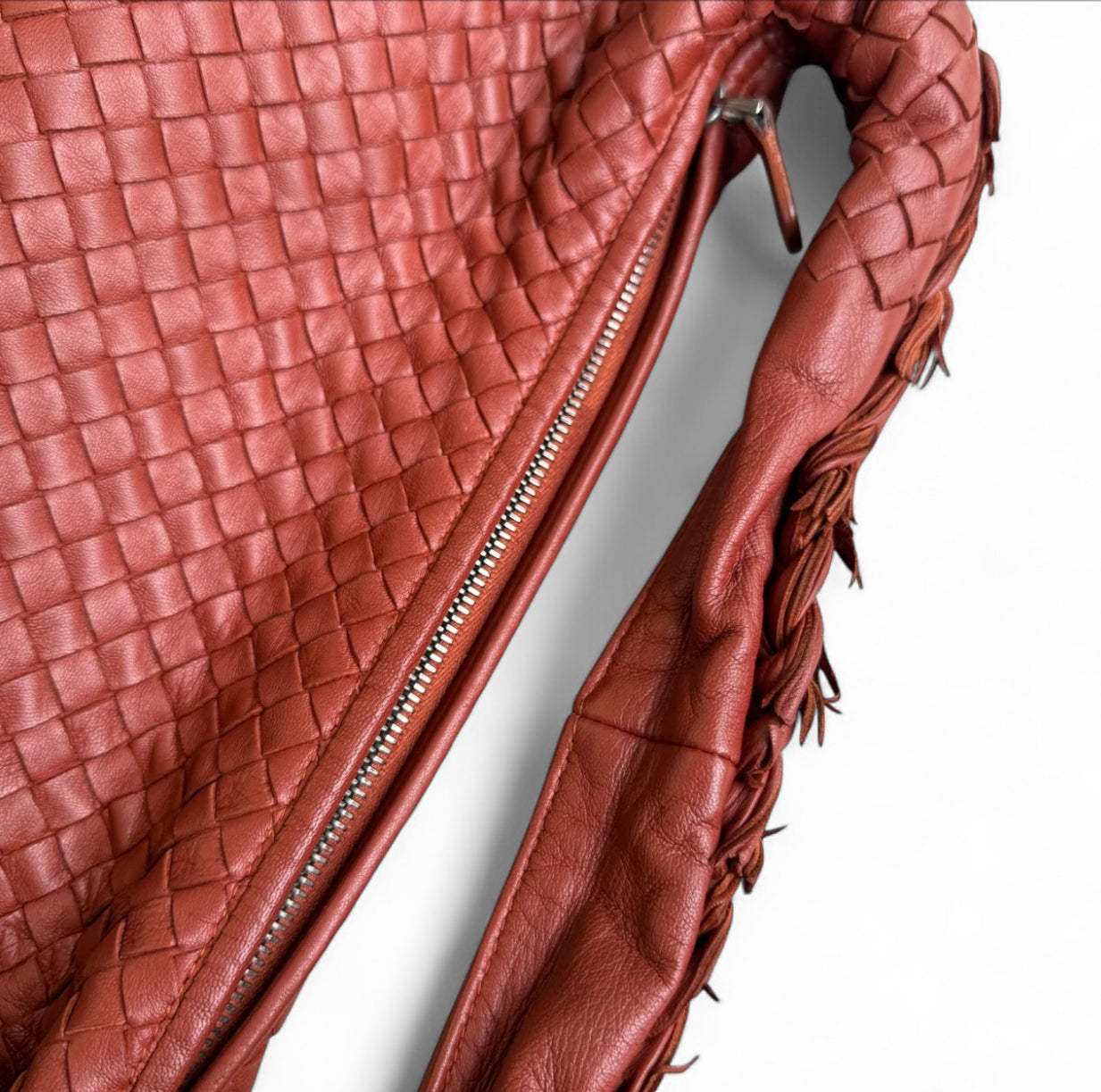 Bolsa Bottega Veneta Veneta Hobo Large-Couro Lambskin Burgundy