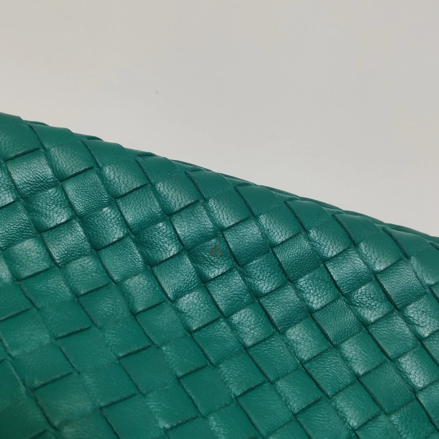Bottega Veneta Veneta Hobo Grande Verde Teal – Couro de Cordeiro