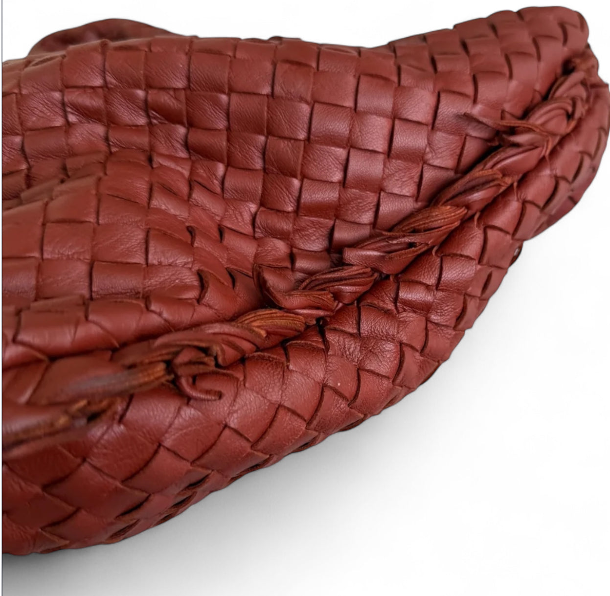 Bolsa Bottega Veneta Veneta Hobo Large-Couro Lambskin Burgundy
