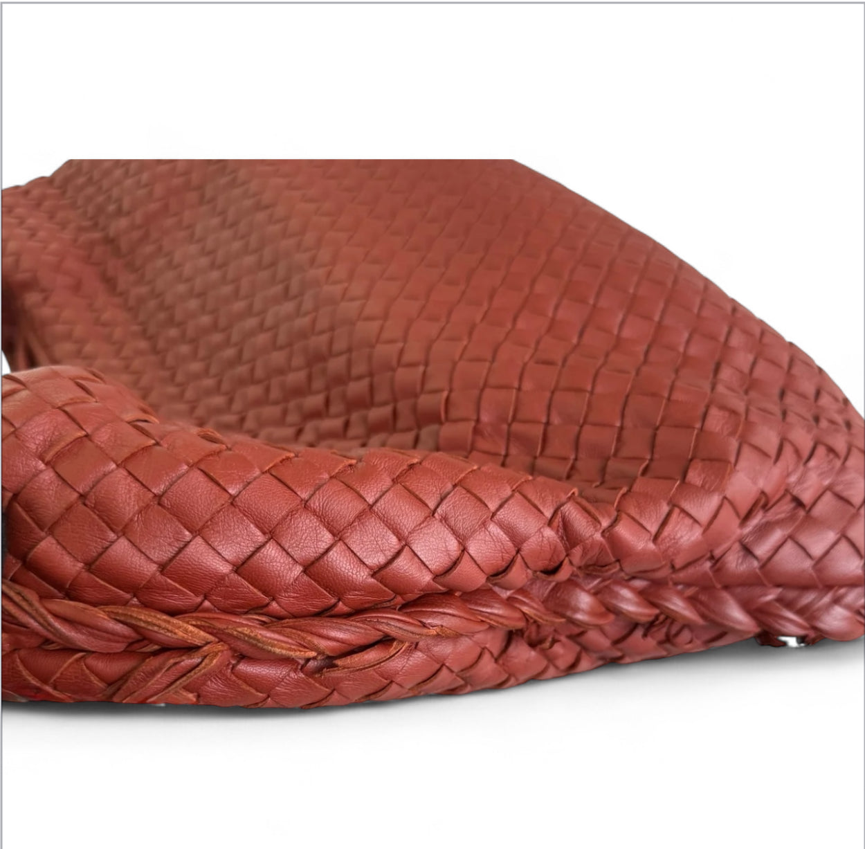 Bolsa Bottega Veneta Veneta Hobo Large-Couro Lambskin Burgundy