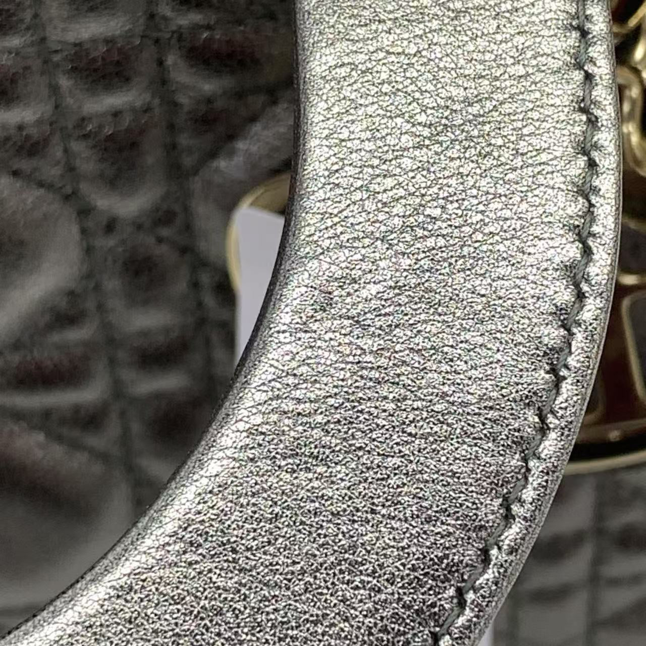 Lady Dior Small ABCDior – Cinza Metálico (2019)