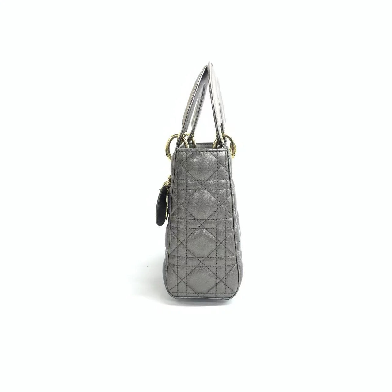 Lady Dior Small ABCDior – Cinza Metálico (2019)