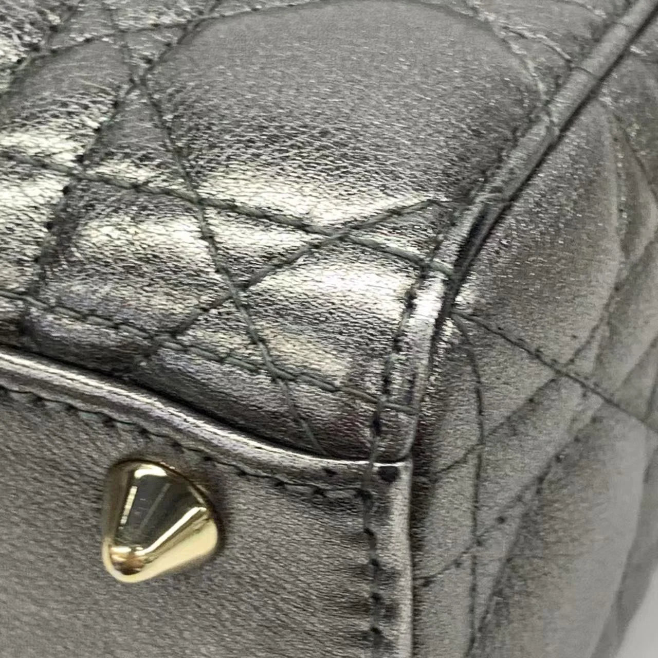 Lady Dior Small ABCDior – Cinza Metálico (2019)