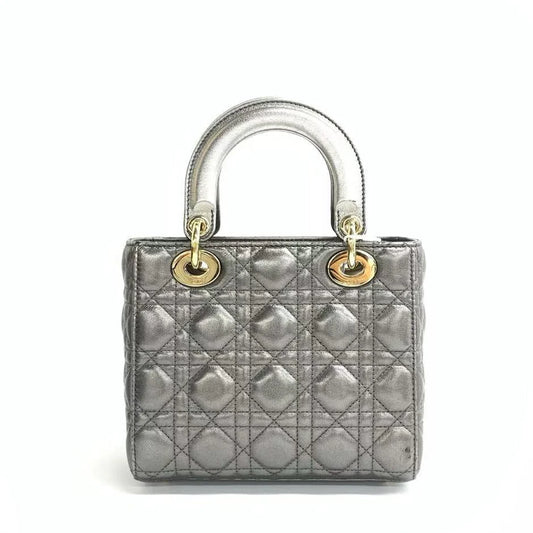 Lady Dior Small ABCDior – Cinza Metálico (2019)