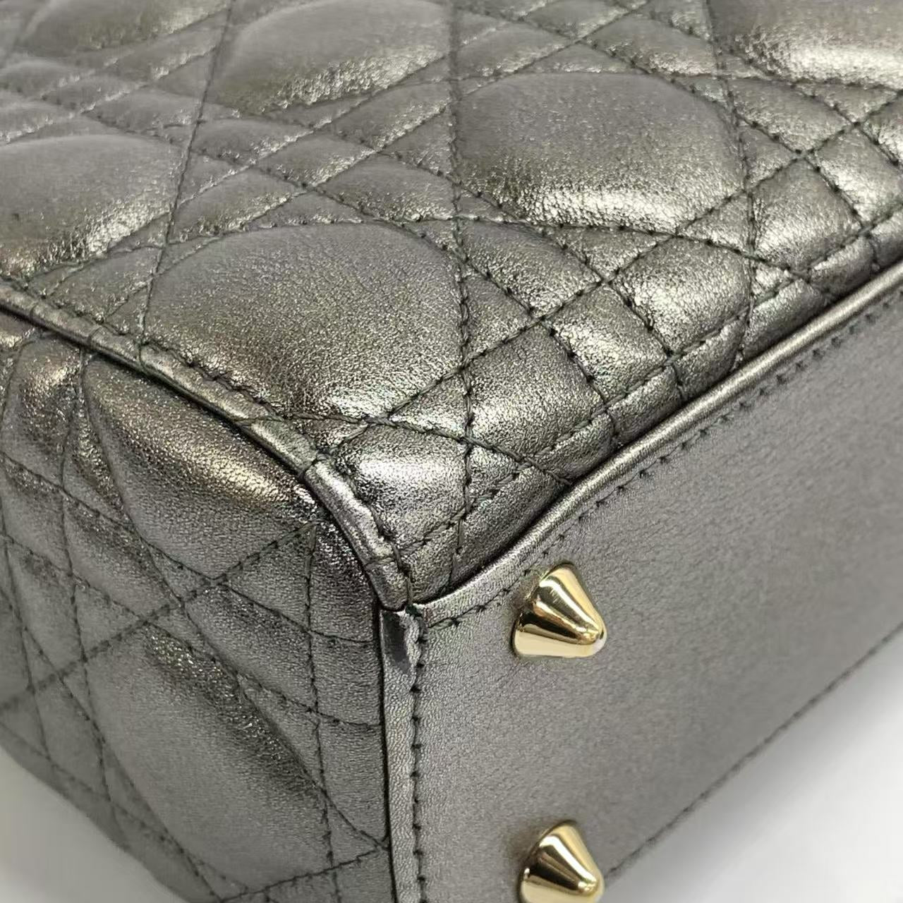 Lady Dior Small ABCDior – Cinza Metálico (2019)