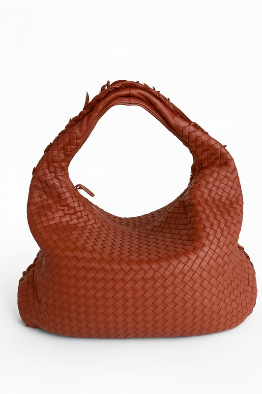 Bolsa Bottega Veneta Veneta Hobo Large-Couro Lambskin Burgundy